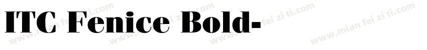 ITC Fenice Bold字体转换